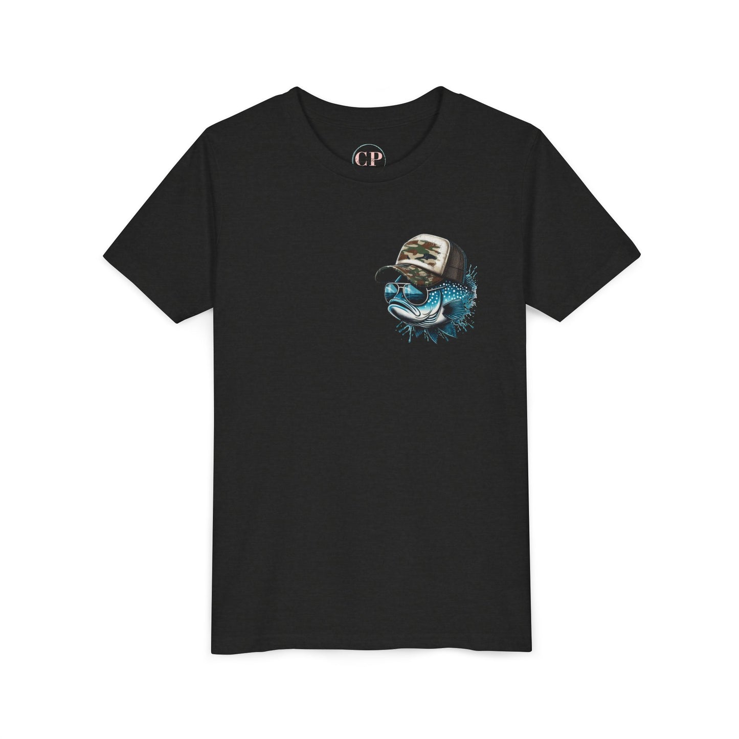 Kids Fishing Tee - CaffeinatedPlanner Family Exclusive Design: 'Bait Boss'
