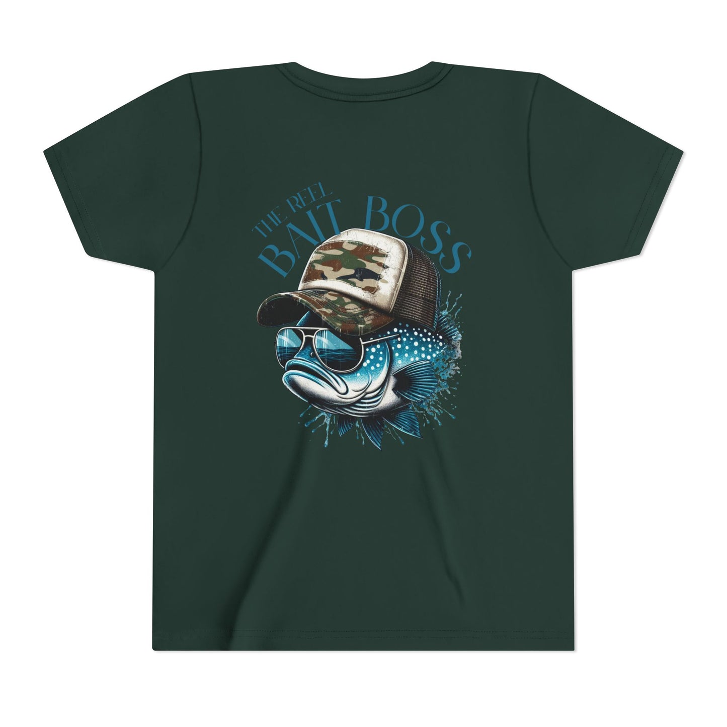 Kids Fishing Tee - CaffeinatedPlanner Family Exclusive Design: 'Bait Boss'