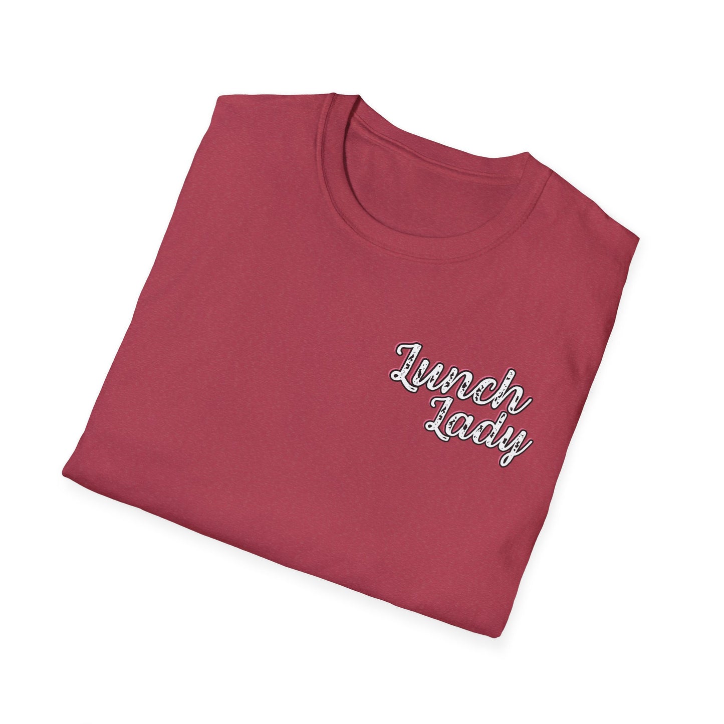 Lunch Lady Checkered Spades T-Shirt * Front and Back Design