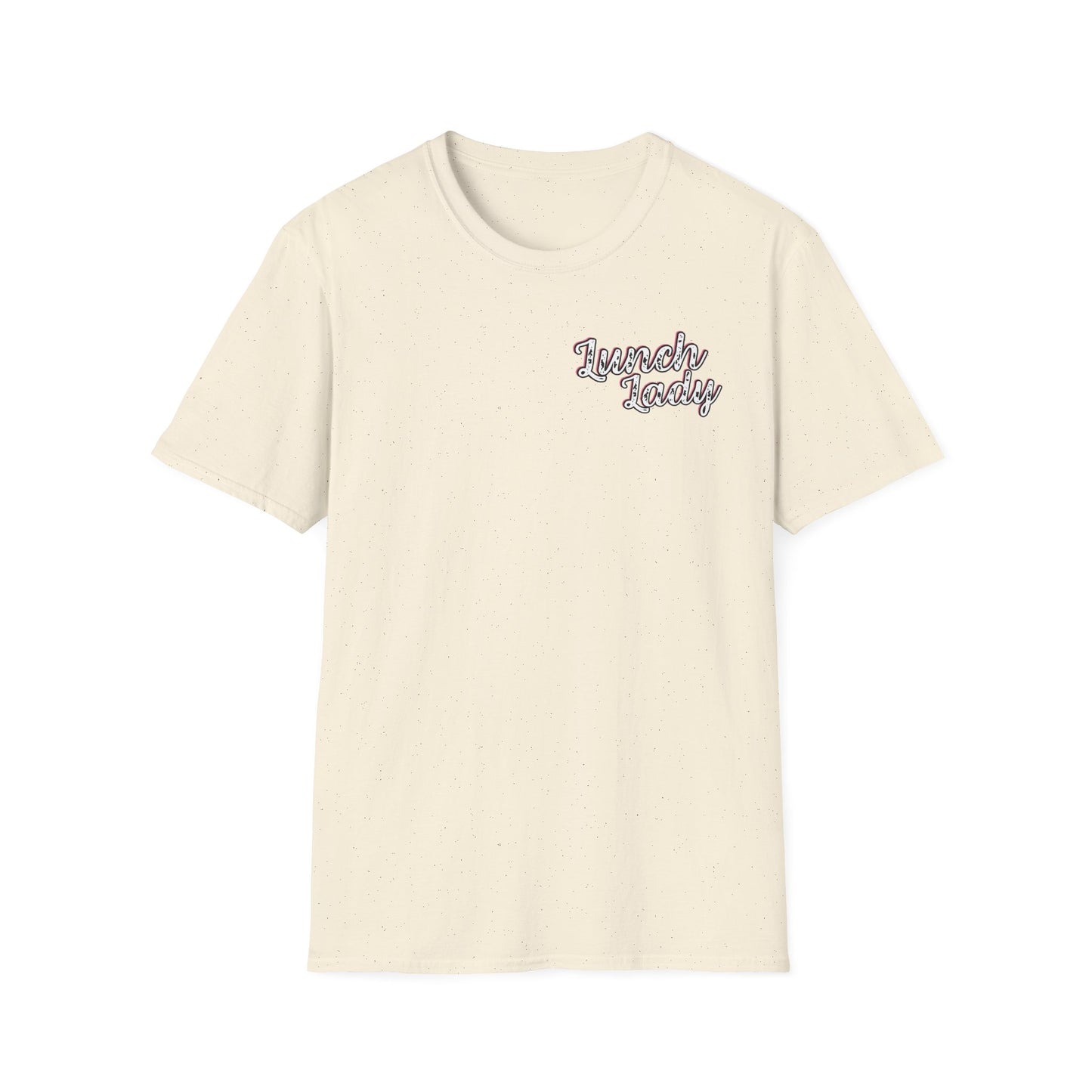 Lunch Lady Checkered Spades T-Shirt * Front and Back Design