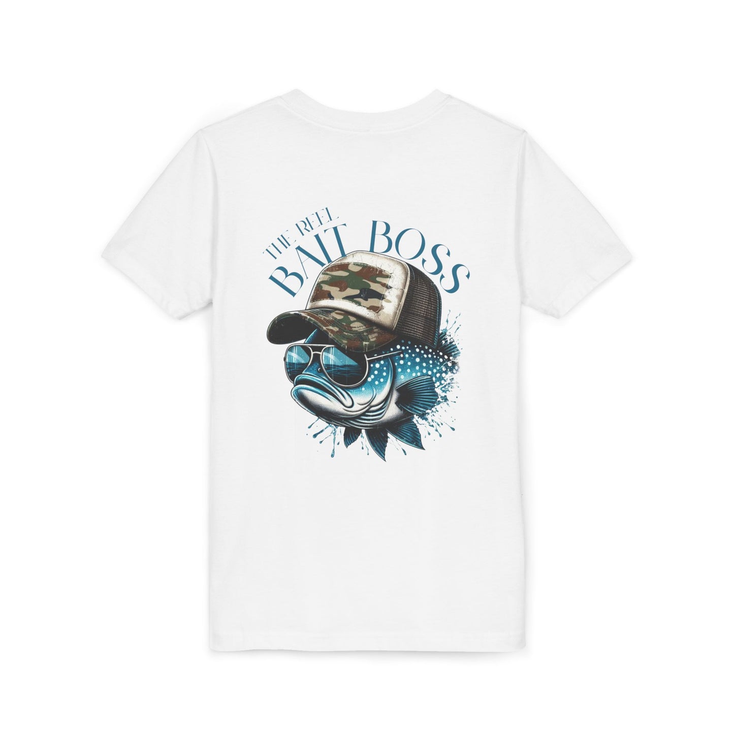 Kids Fishing Tee - CaffeinatedPlanner Family Exclusive Design: 'Bait Boss'