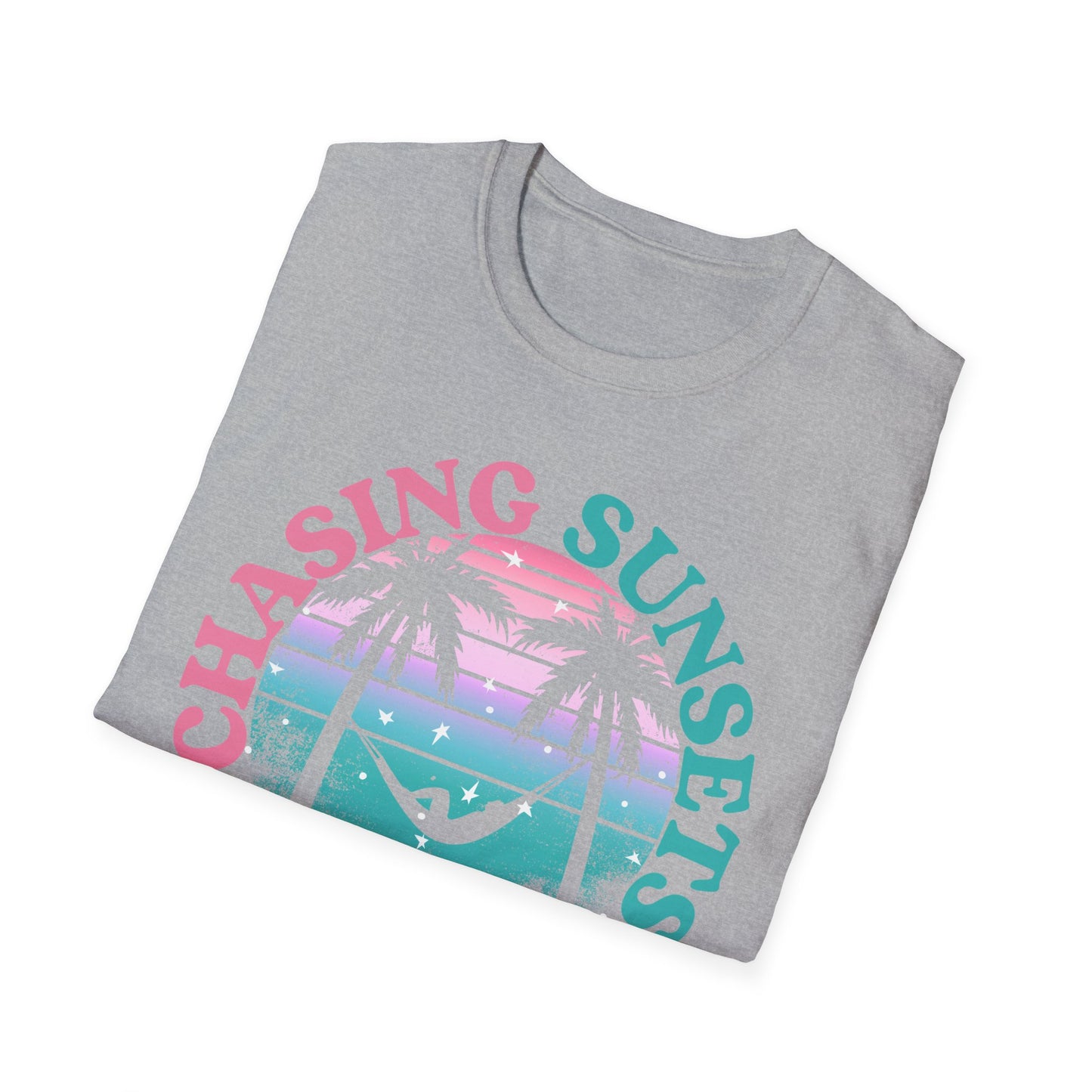 Chasing Sunsets, Finding Peace Unisex T-Shirt
