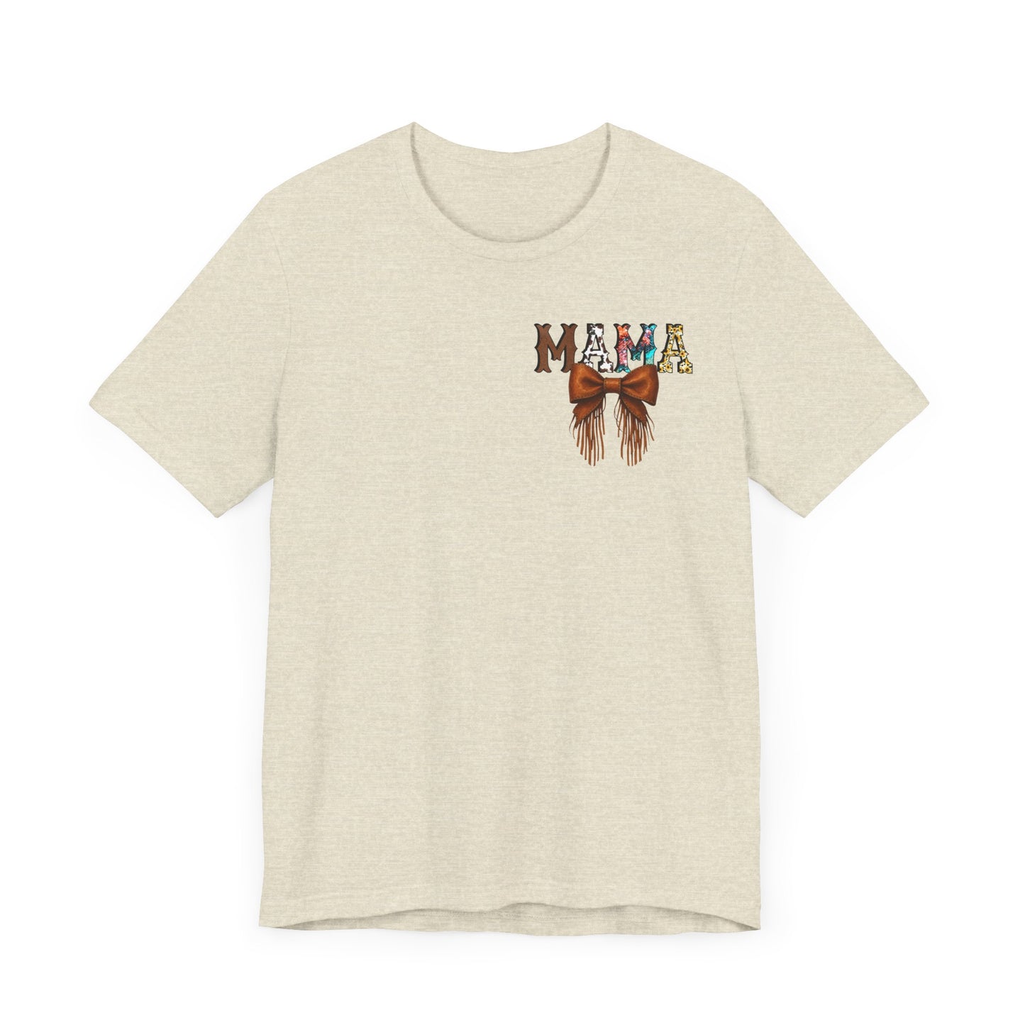 Western Mama Unisex Tee with Turquoise and Sunflower Design