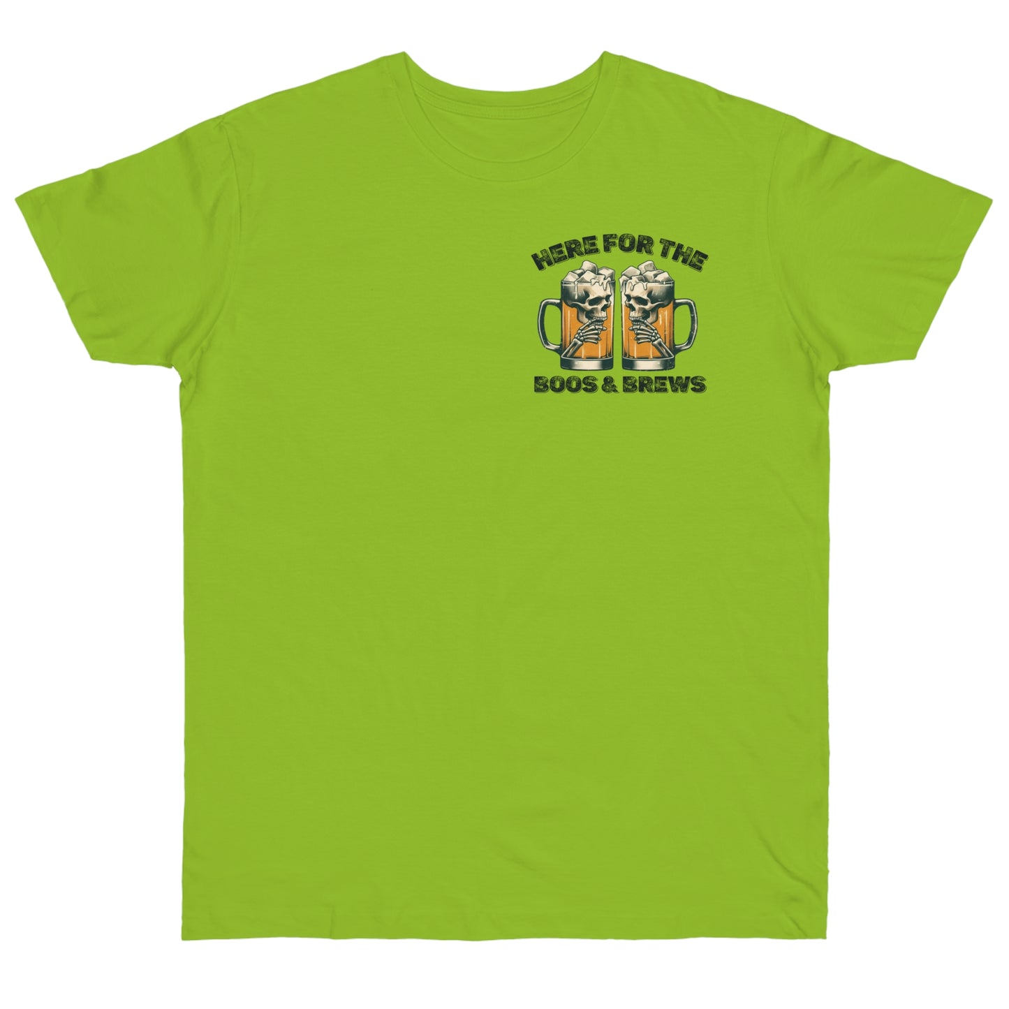 Halloween Beer Mug Tee - Here for the Boos & Brews