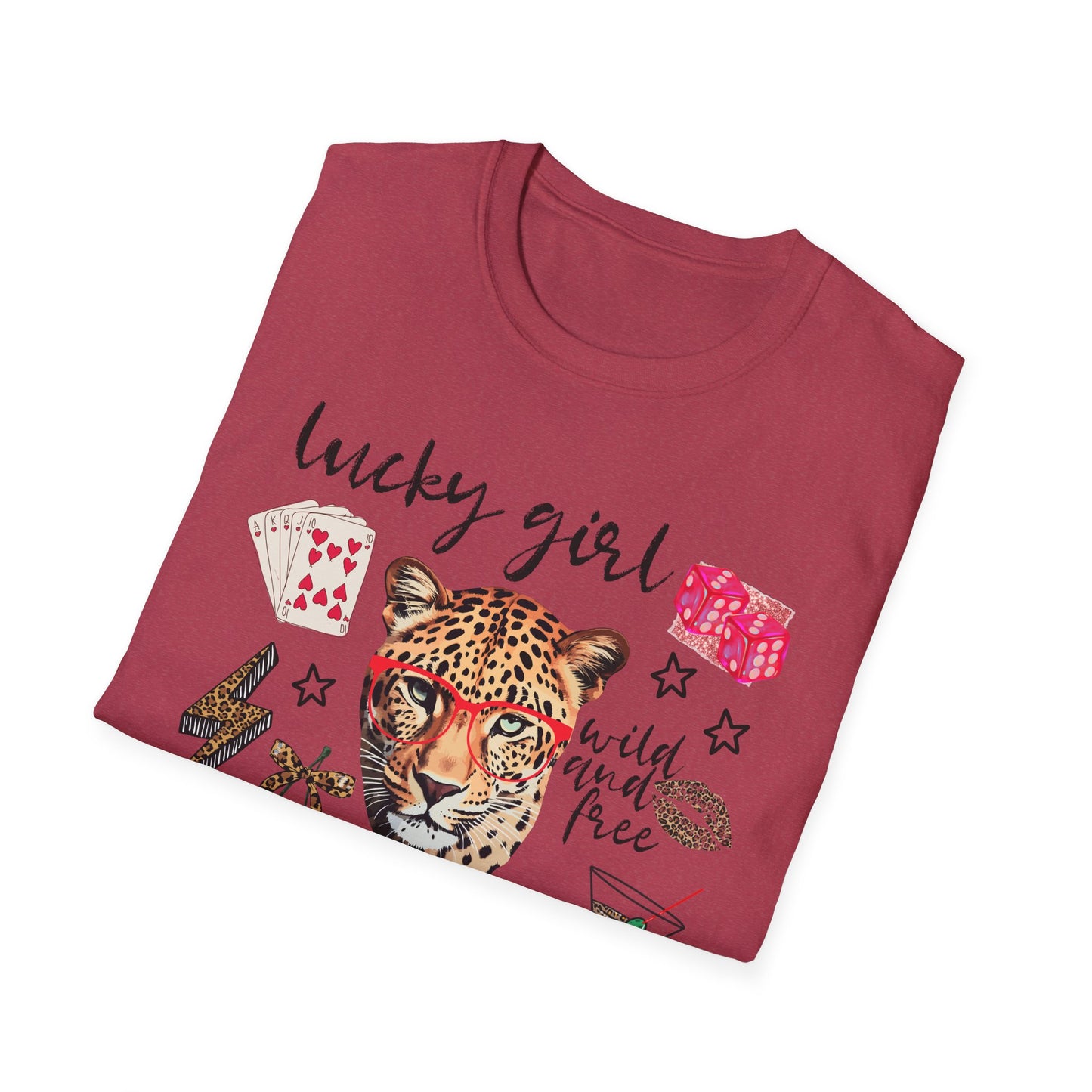 Leopard Lucky Girl T-Shirt