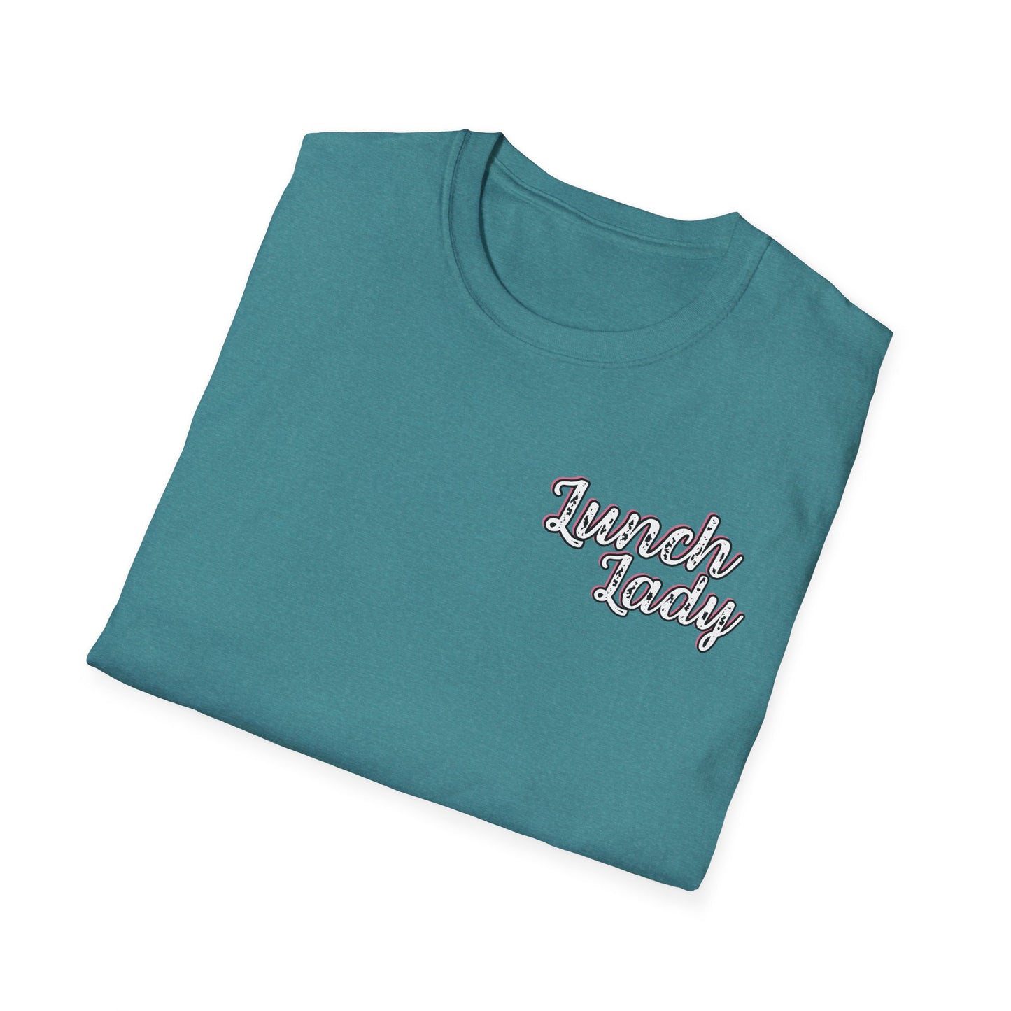 Lunch Lady Checkered Spades T-Shirt * Front and Back Design