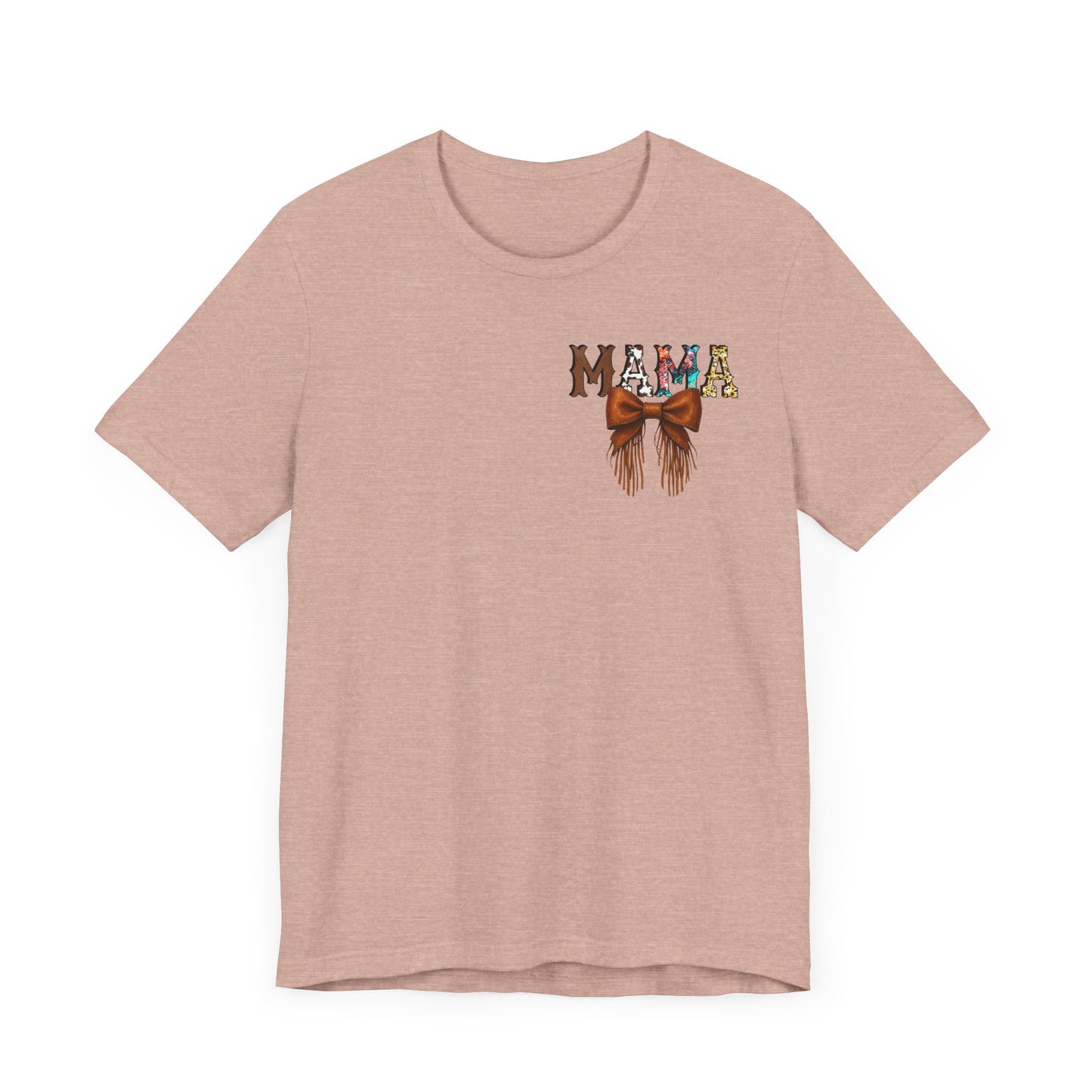 Western Mama Unisex Tee with Turquoise and Sunflower Design