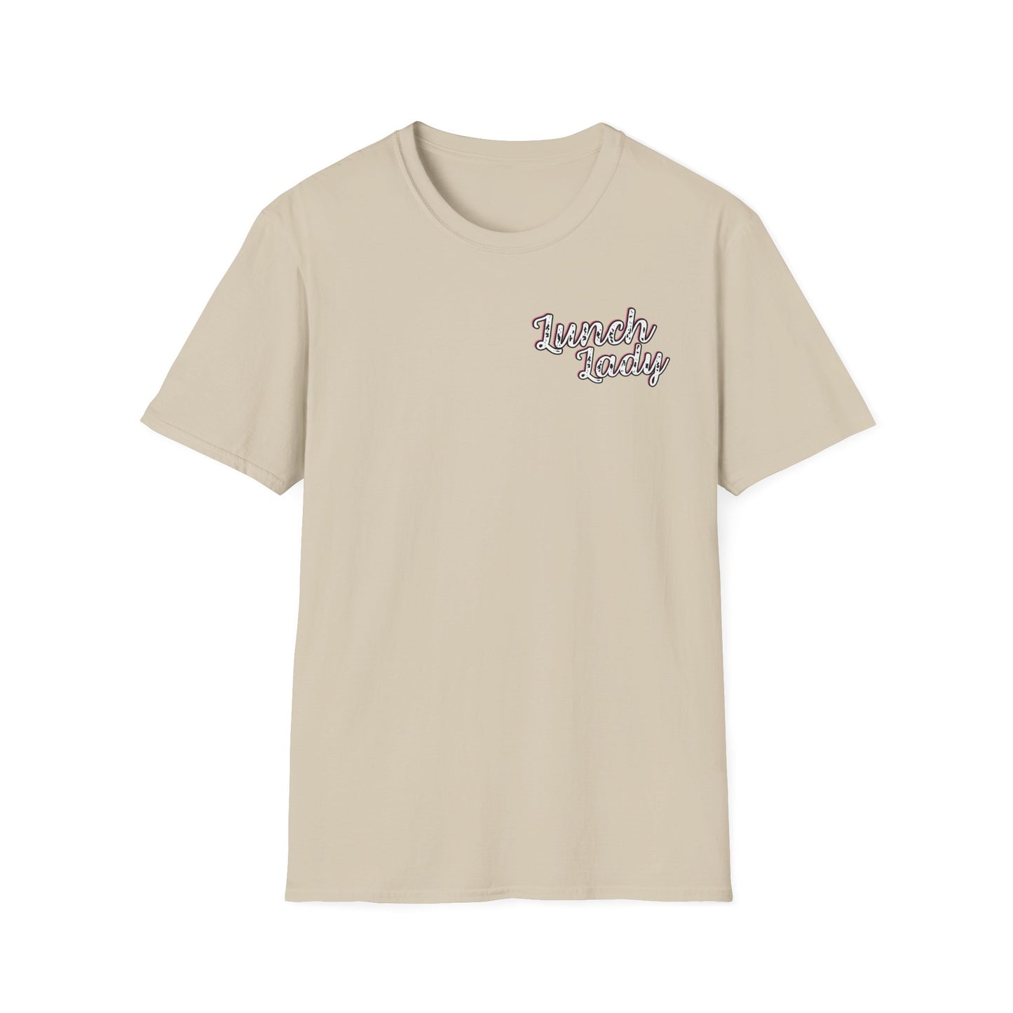 Lunch Lady Checkered Spades T-Shirt * Front and Back Design