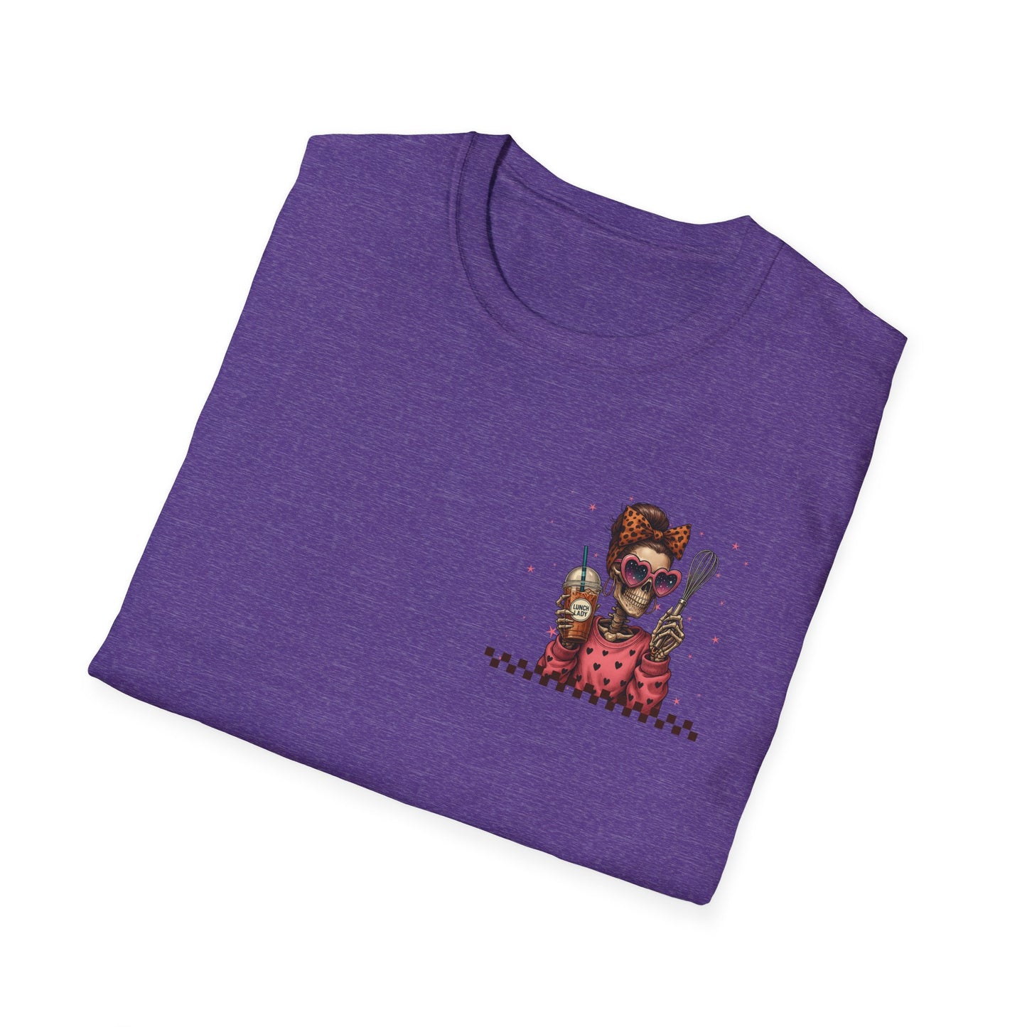 Lunch Lady Unisex T-Shirt - Running on Iced Coffee & School Lunch Schedules
