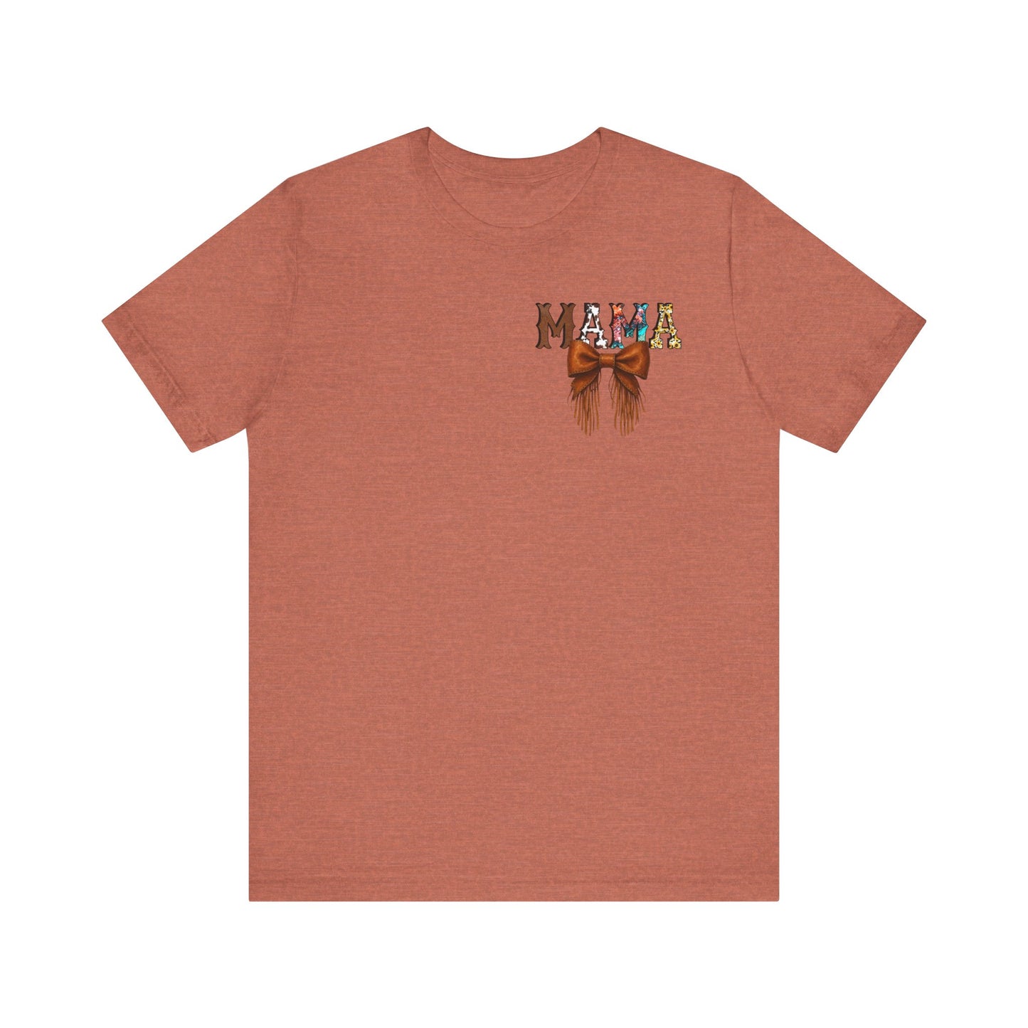 Western Mama Unisex Tee with Turquoise and Sunflower Design