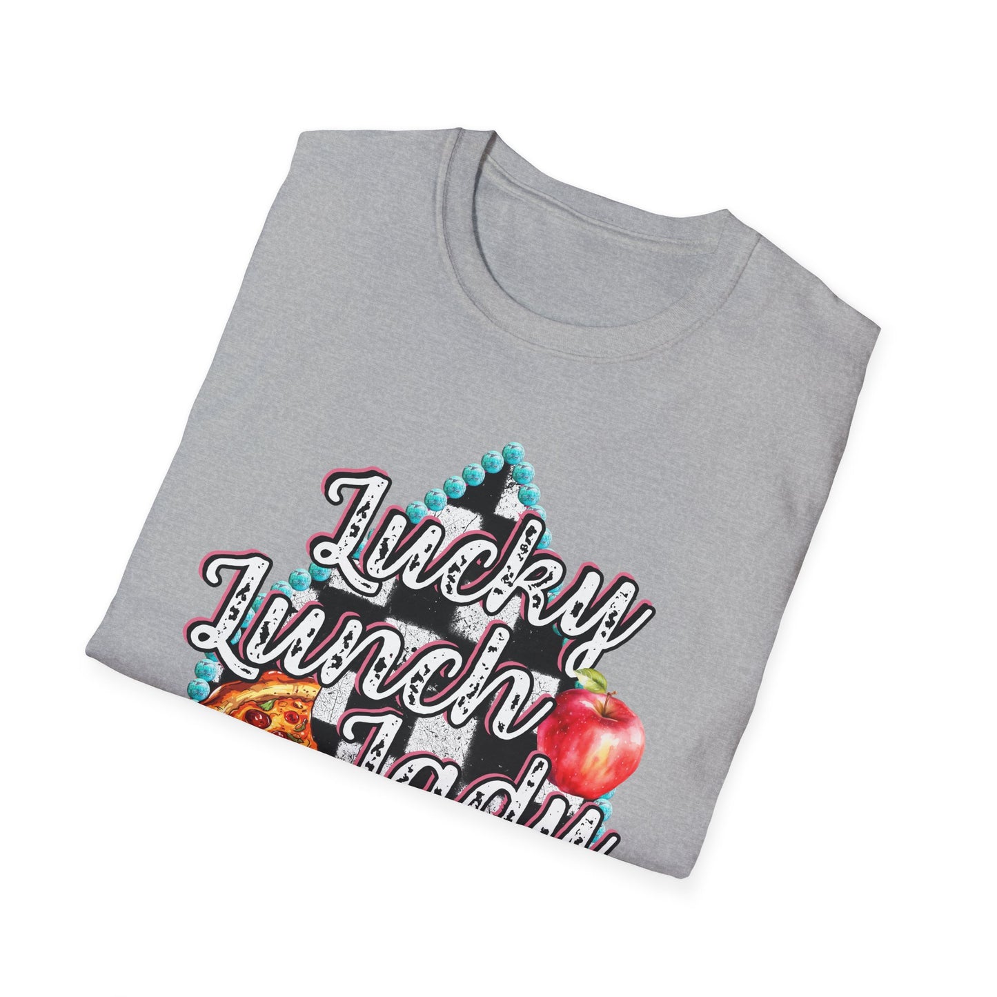 Lunch Lady Checkered Spades T-Shirt