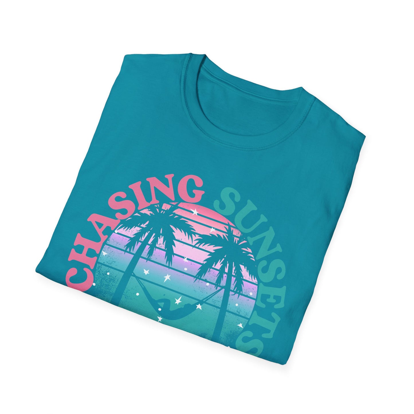 Chasing Sunsets, Finding Peace Unisex T-Shirt
