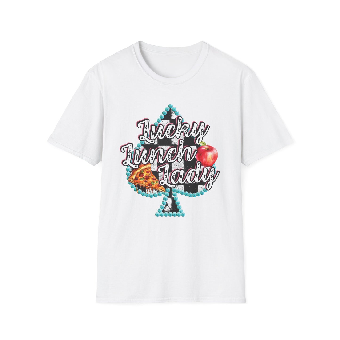Lunch Lady Checkered Spades T-Shirt
