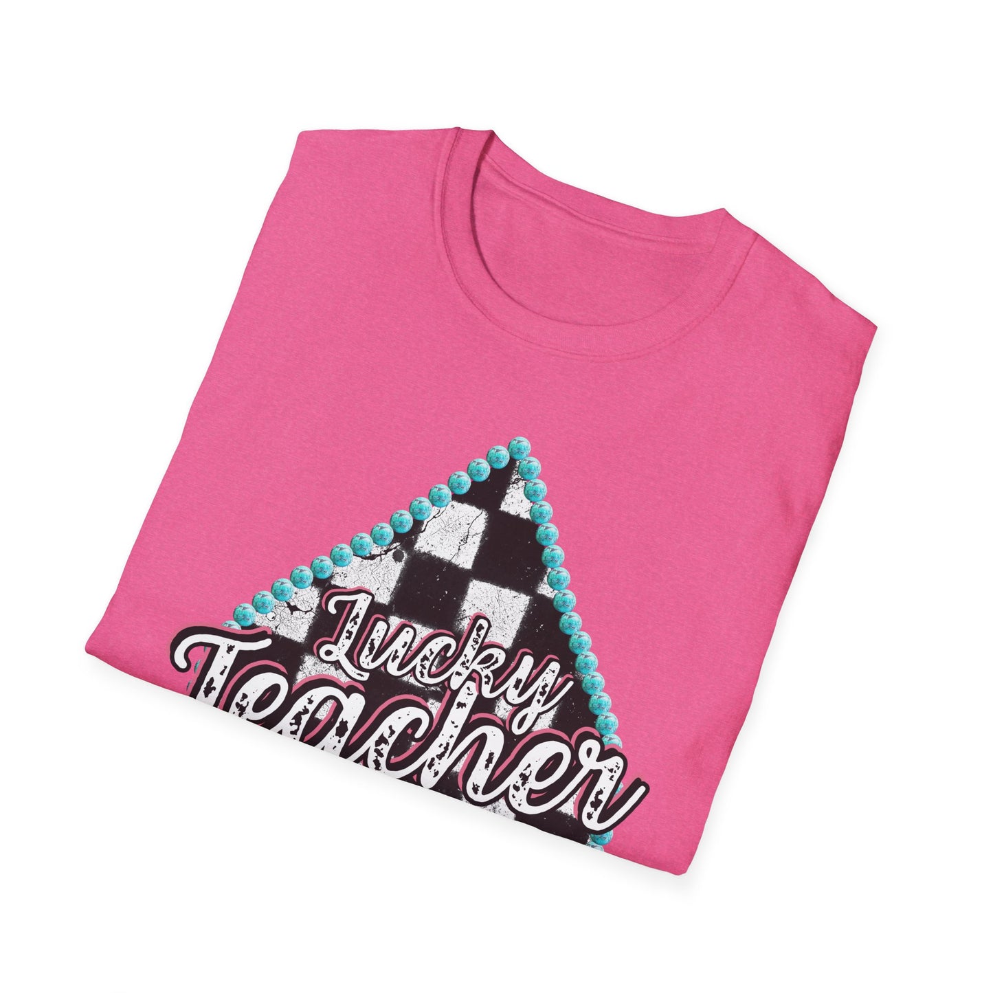 Teacher Checkered Spades T-Shirt