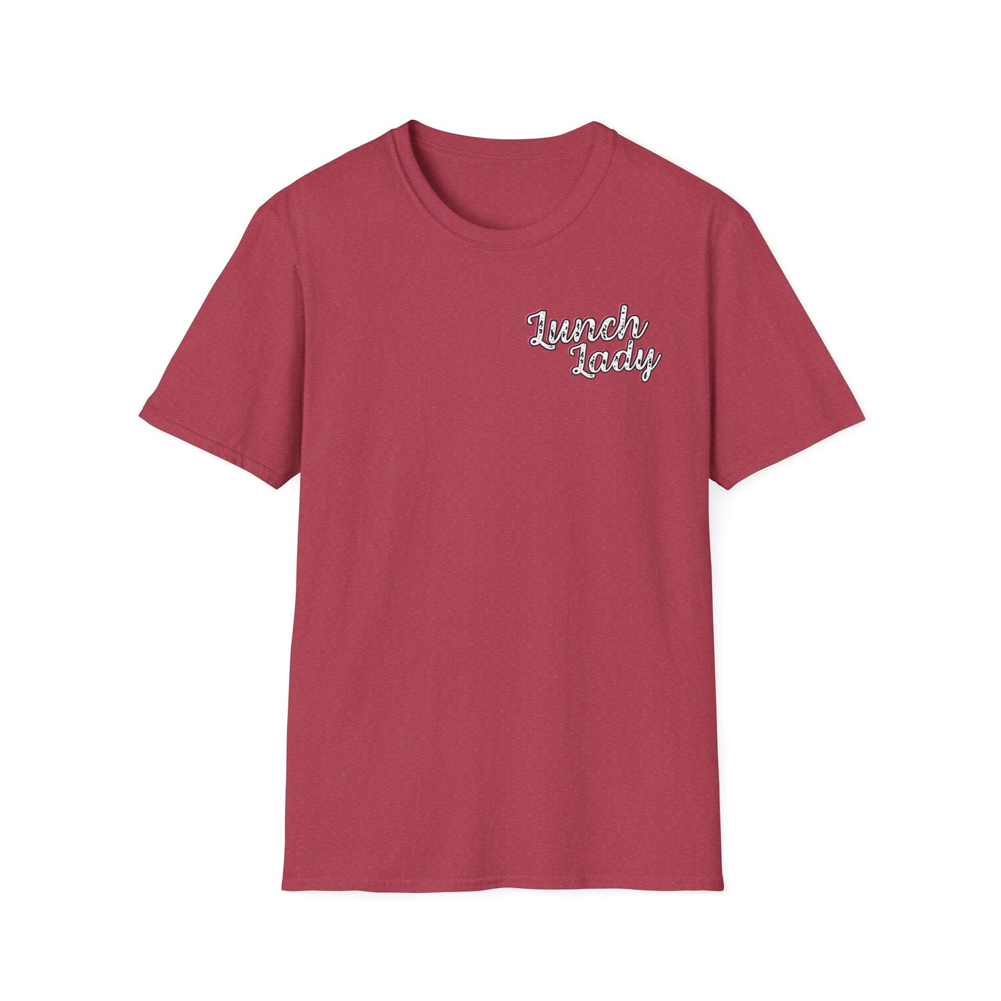 Lunch Lady Checkered Spades T-Shirt * Front and Back Design