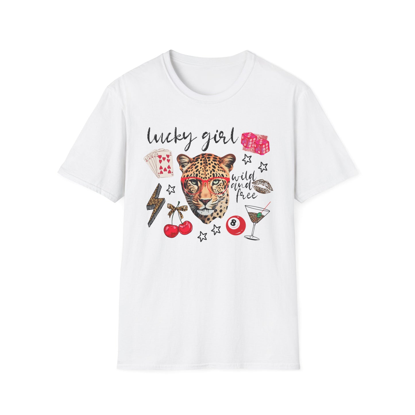 Leopard Lucky Girl T-Shirt