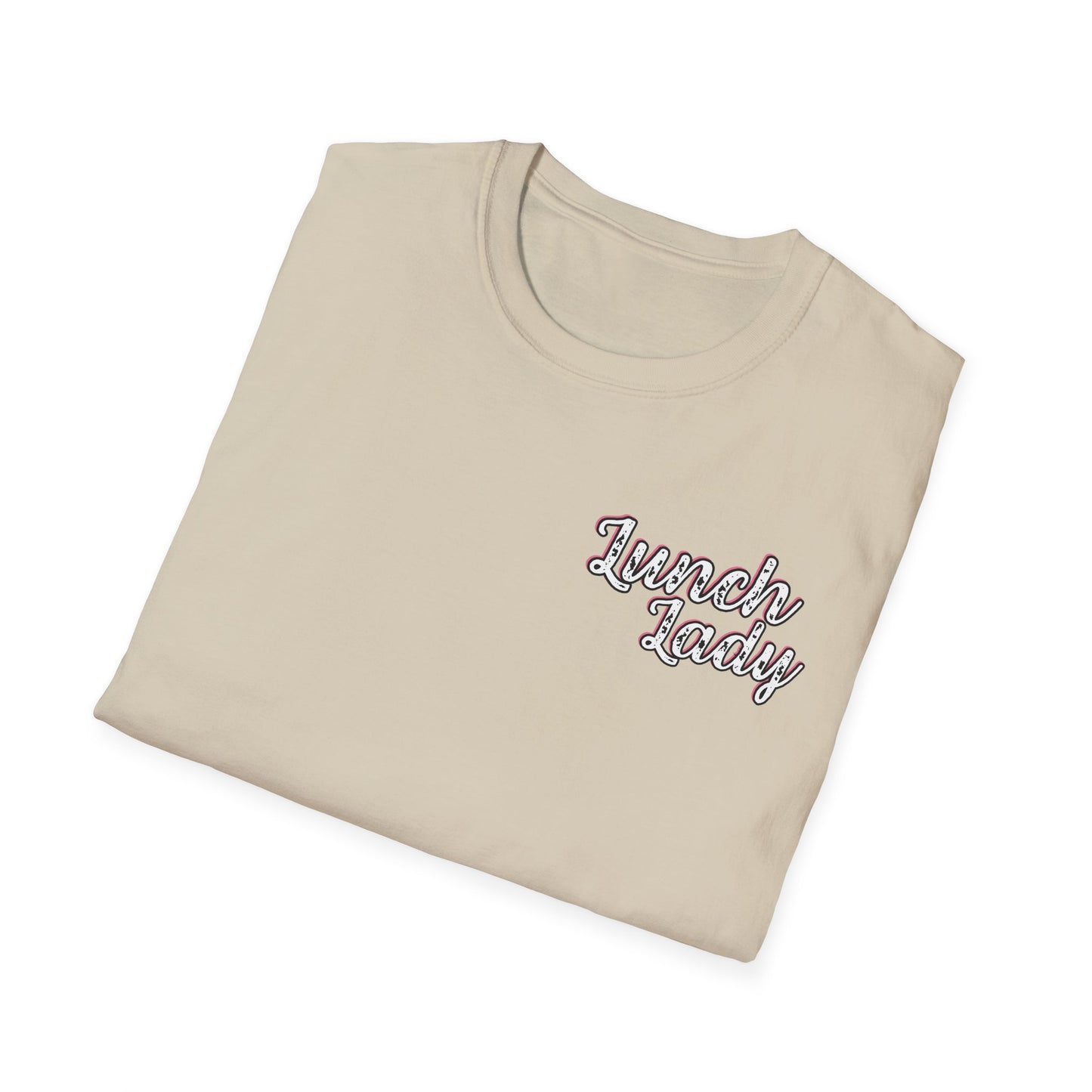 Lunch Lady Checkered Spades T-Shirt * Front and Back Design