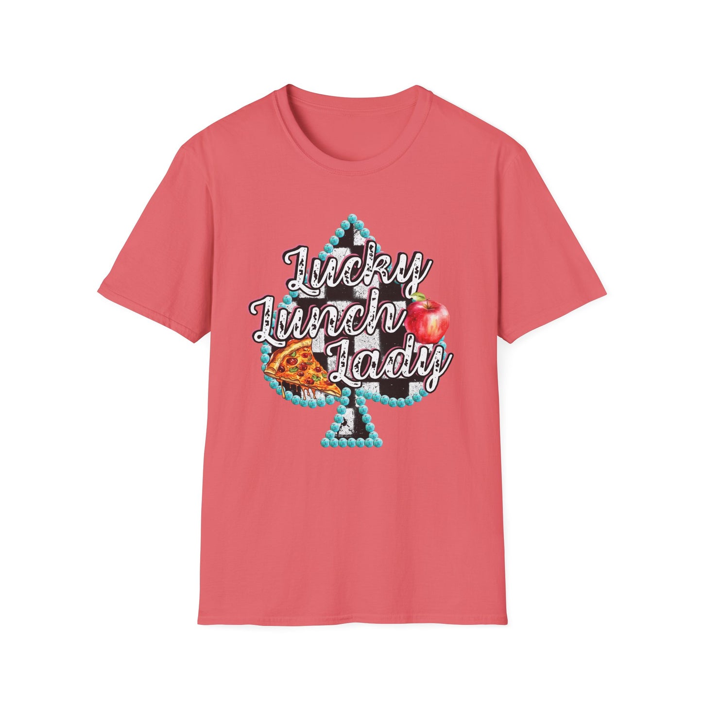 Lunch Lady Checkered Spades T-Shirt