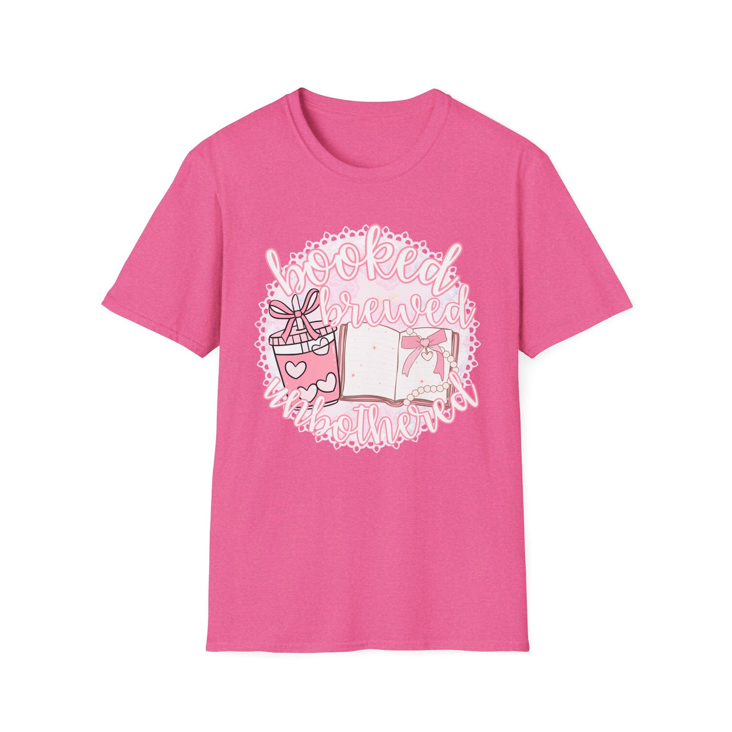 Booked Brewed Unisex T-Shirt for Book Lovers