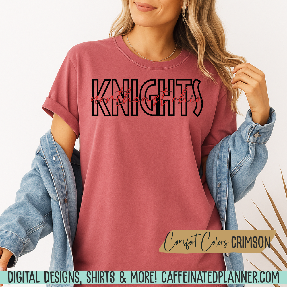 CUSTOM School TShirt, Minimalist School & Mascot TShirt // ADULT