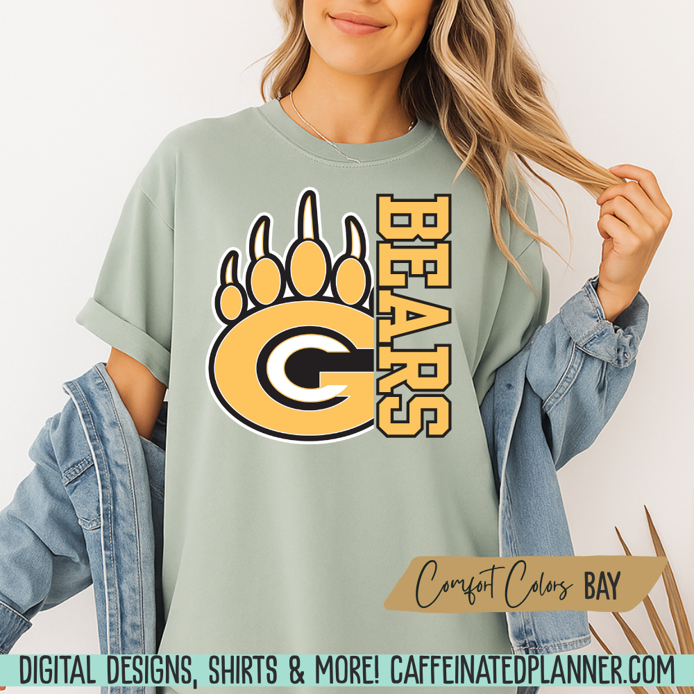 CUSTOM School TShirt, Mascot & Varsity Lettering TShirt // YOUTH