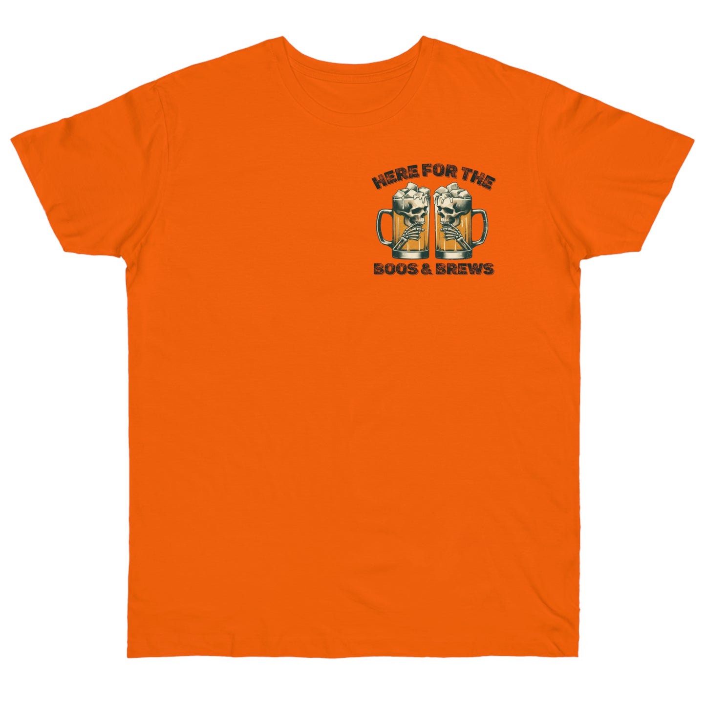Halloween Beer Mug Tee - Here for the Boos & Brews