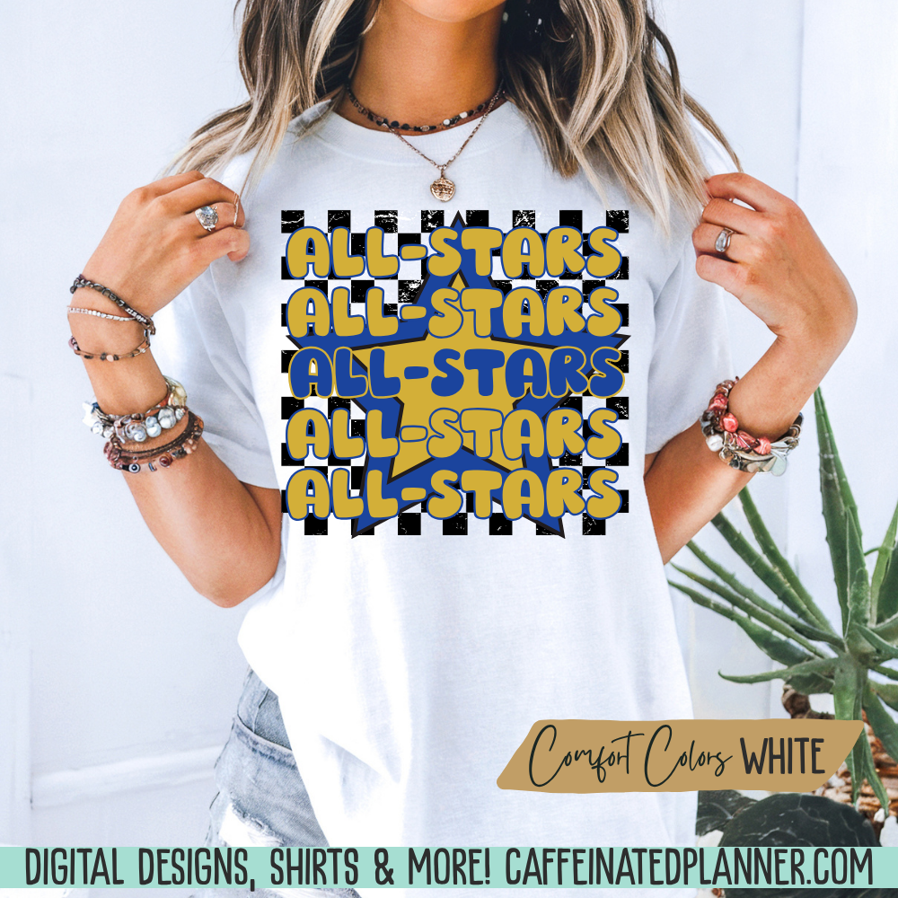 CUSTOM School TShirt, Checkered Focus // ADULT