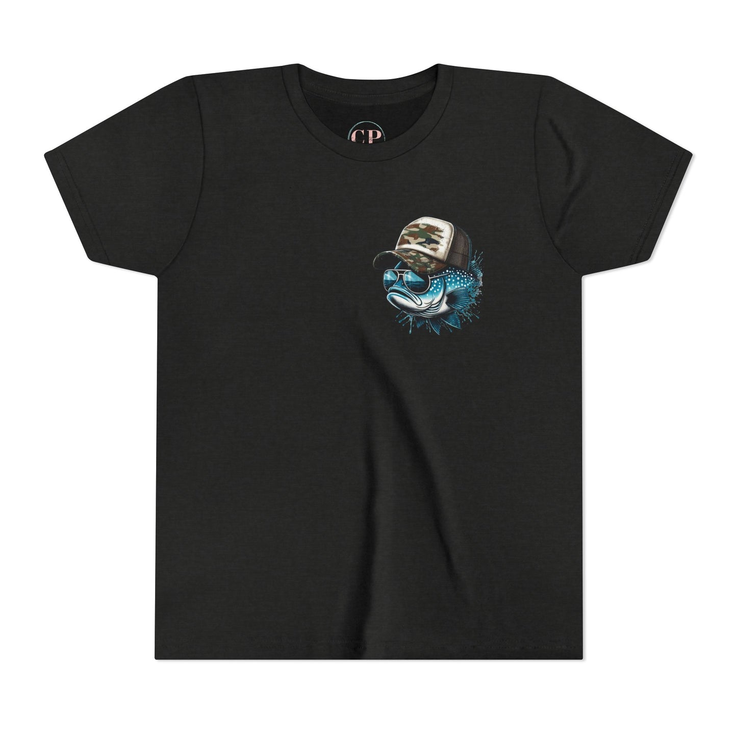 Kids Fishing Tee - CaffeinatedPlanner Family Exclusive Design: 'Bait Boss'