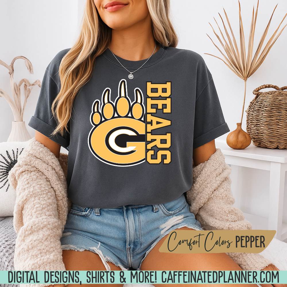 CUSTOM School TShirt, Mascot & Varsity Lettering TShirt // YOUTH