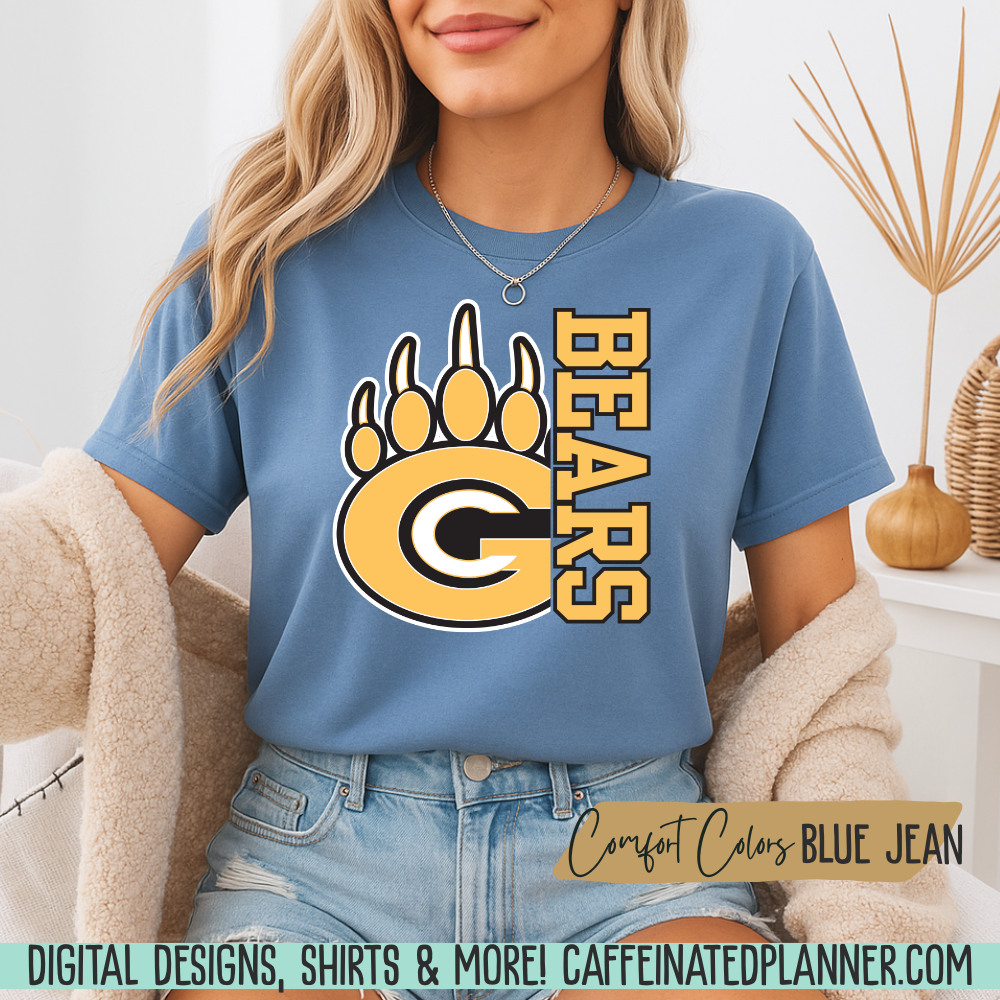 CUSTOM School TShirt, Mascot & Varsity Lettering TShirt // YOUTH