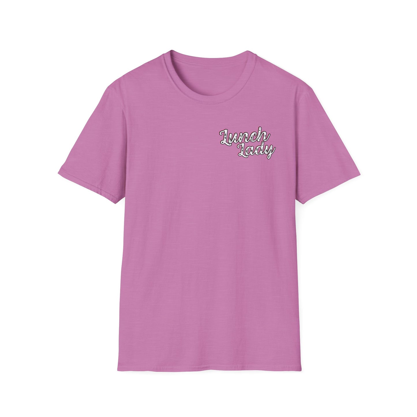 Lunch Lady Checkered Spades T-Shirt * Front and Back Design
