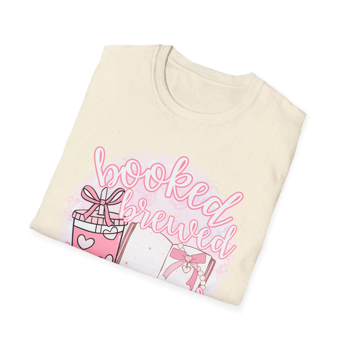 Booked Brewed Unisex T-Shirt for Book Lovers