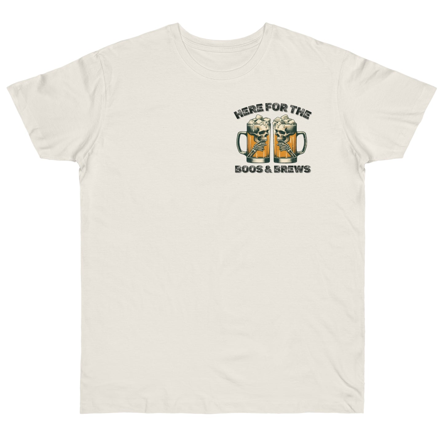 Halloween Beer Mug Tee - Here for the Boos & Brews
