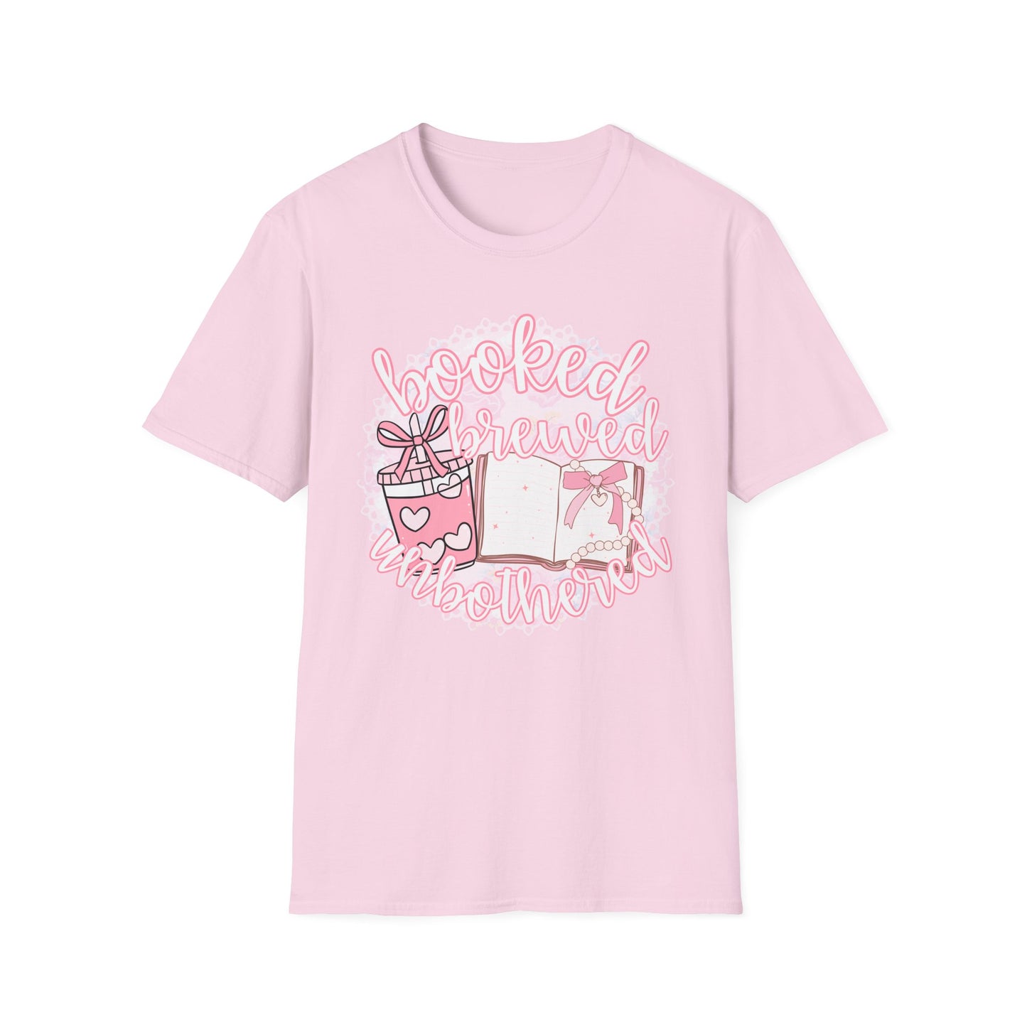 Booked Brewed Unisex T-Shirt for Book Lovers