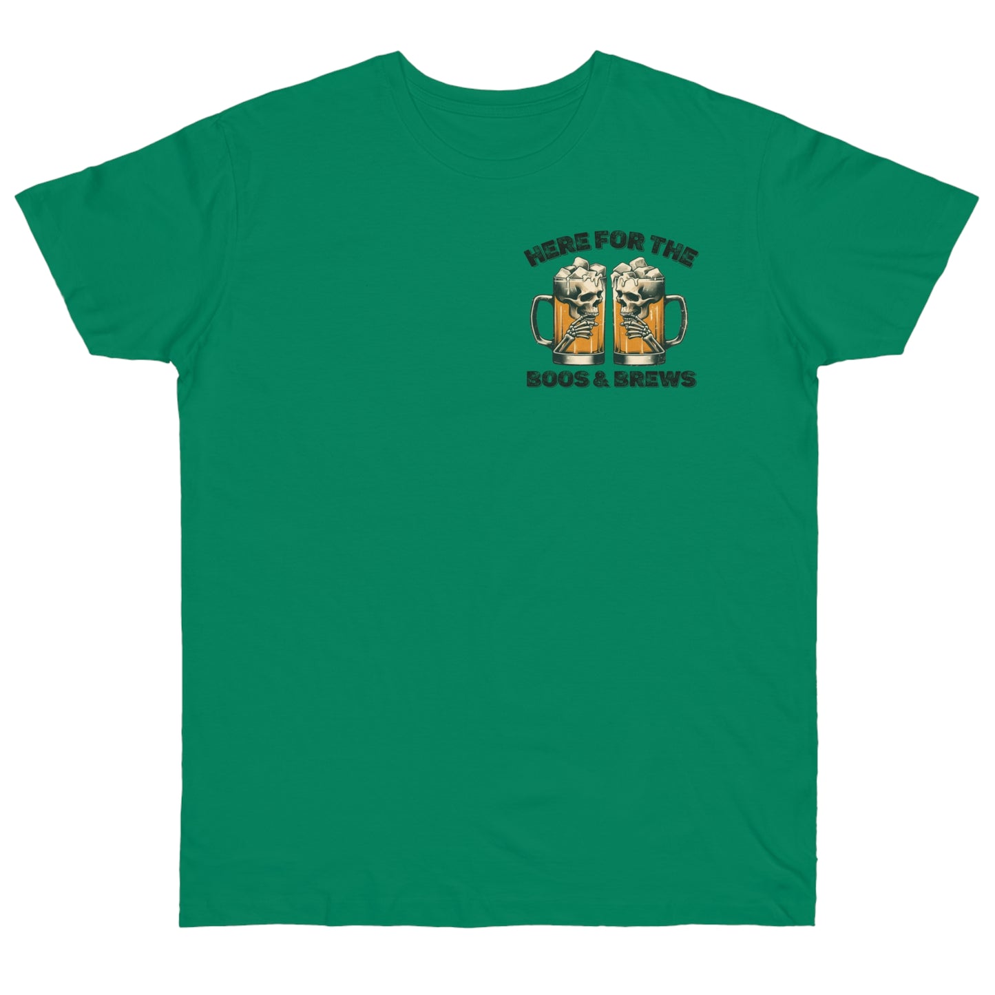 Halloween Beer Mug Tee - Here for the Boos & Brews