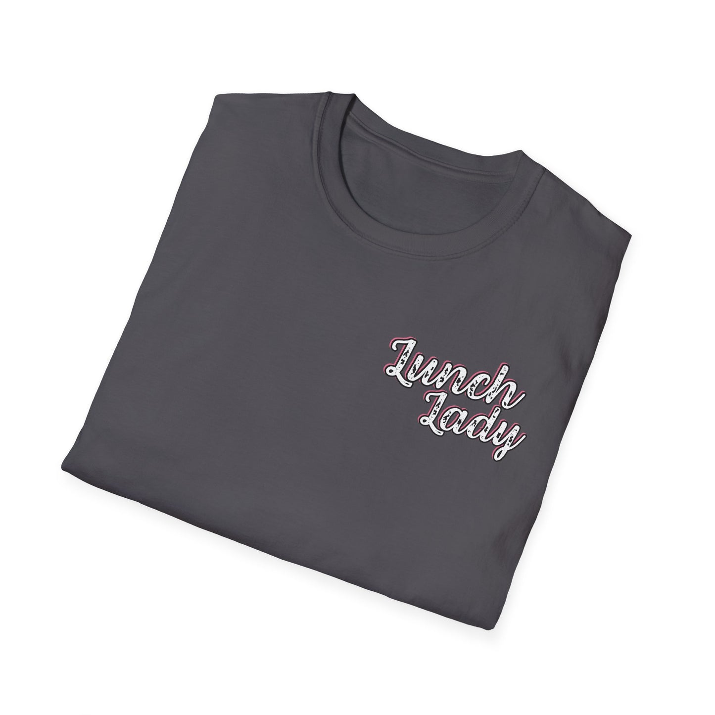 Lunch Lady Checkered Spades T-Shirt * Front and Back Design