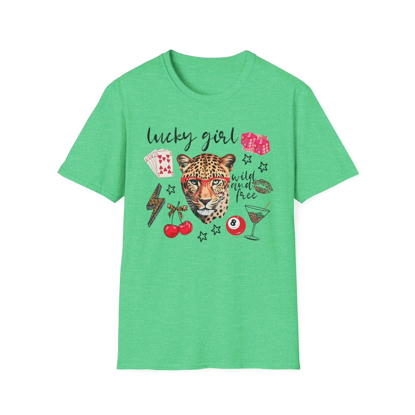 Leopard Lucky Girl T-Shirt