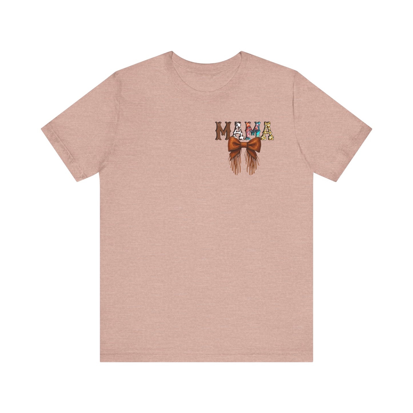 Western Mama Unisex Tee with Turquoise and Sunflower Design
