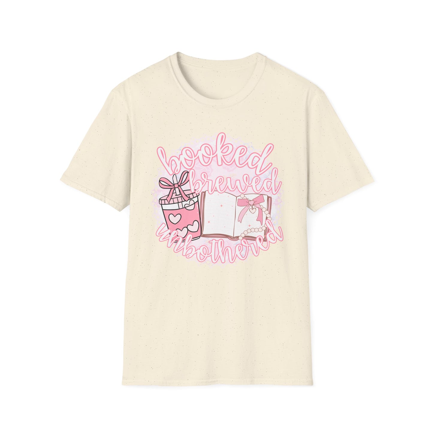 Booked Brewed Unisex T-Shirt for Book Lovers