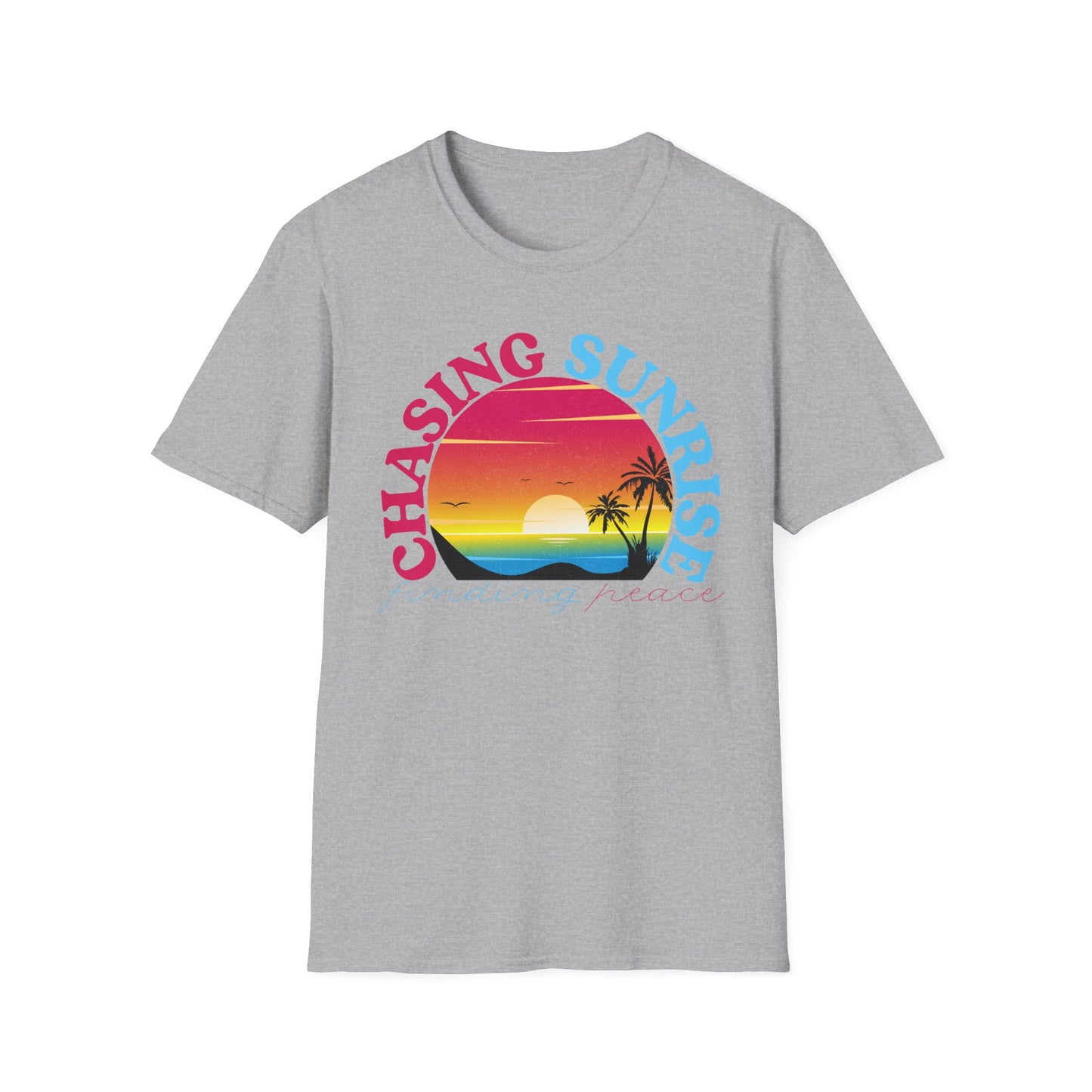 Chasing Sunrise, Finding Peace Unisex T-Shirt
