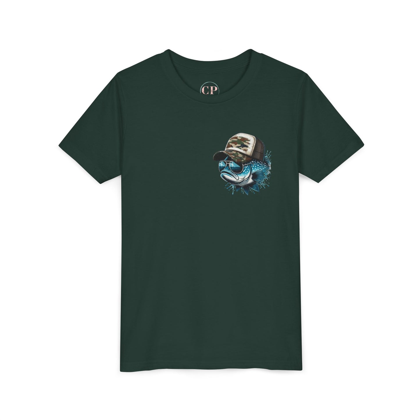 Kids Fishing Tee - CaffeinatedPlanner Family Exclusive Design: 'Bait Boss'