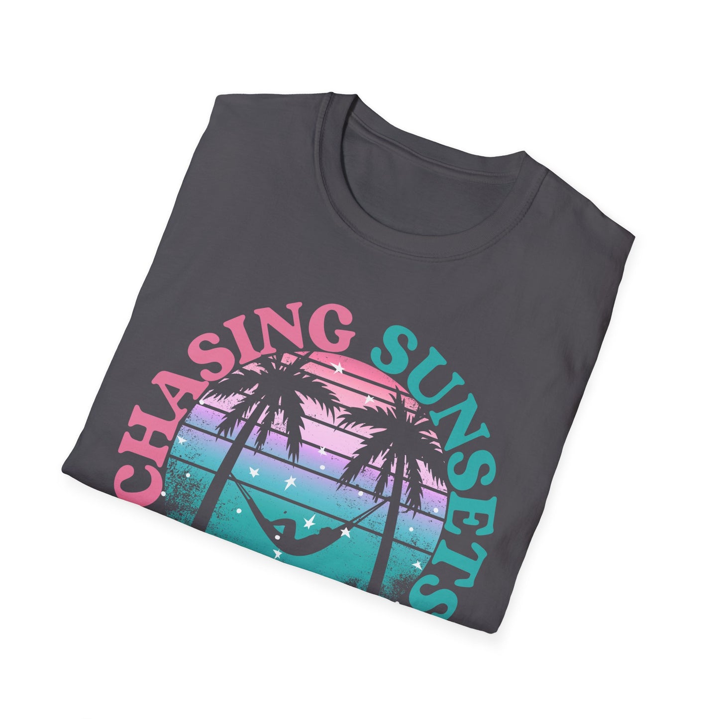 Chasing Sunsets, Finding Peace Unisex T-Shirt