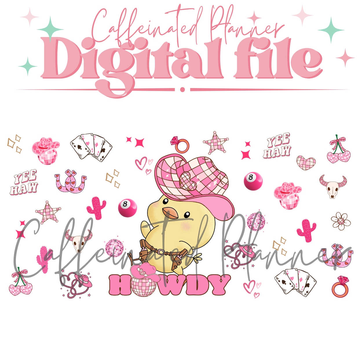 Cute Western Chick // Pink & Glitter Western // Howdy