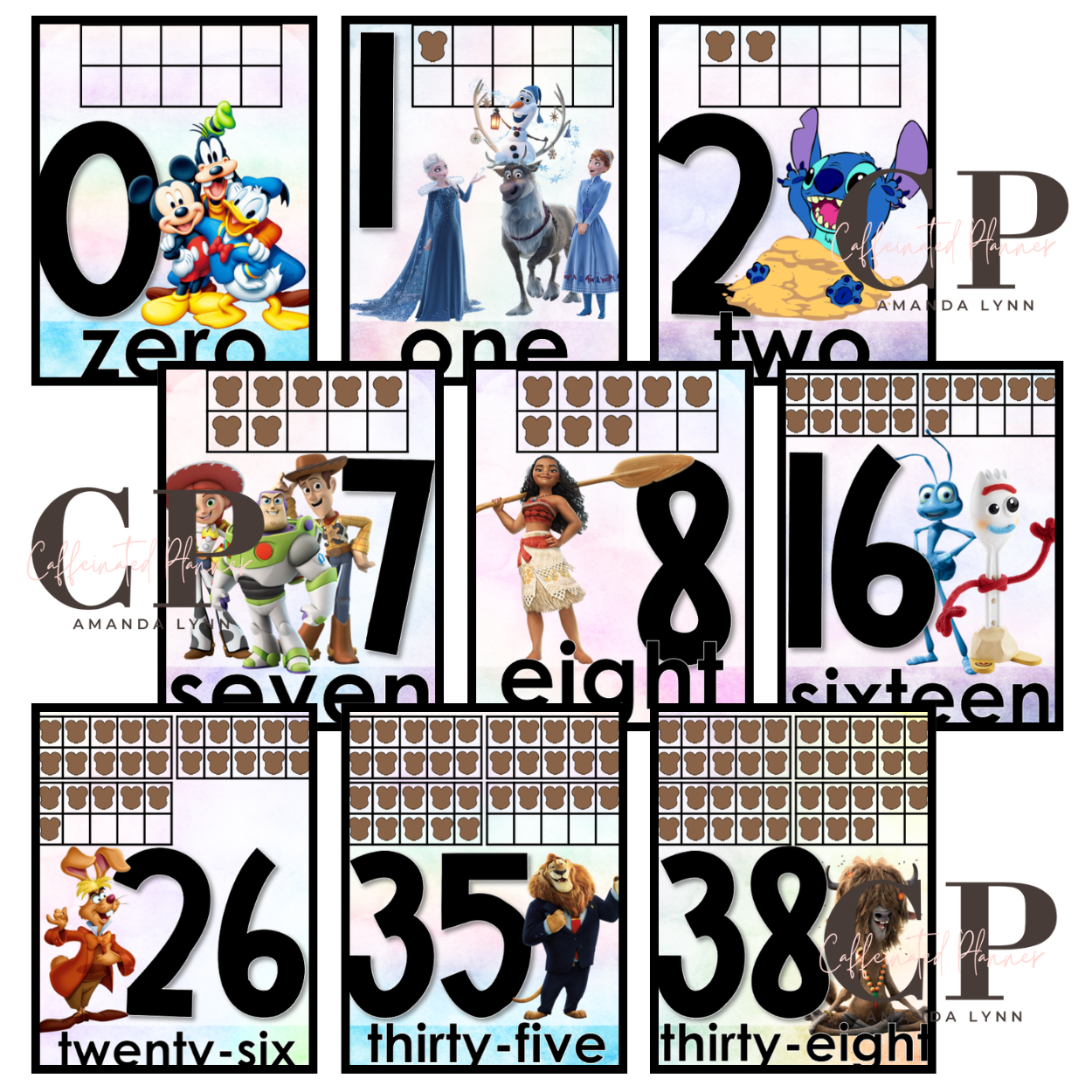 Magical Decor: Numbers Pack, Numbers 0-40