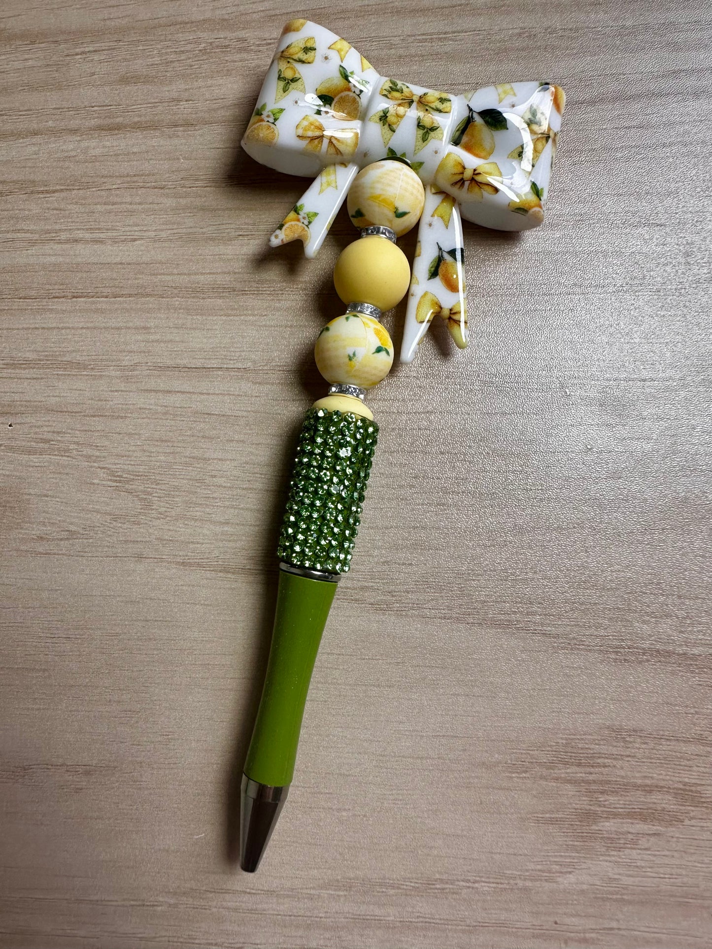 lemon bow pen | bling pen