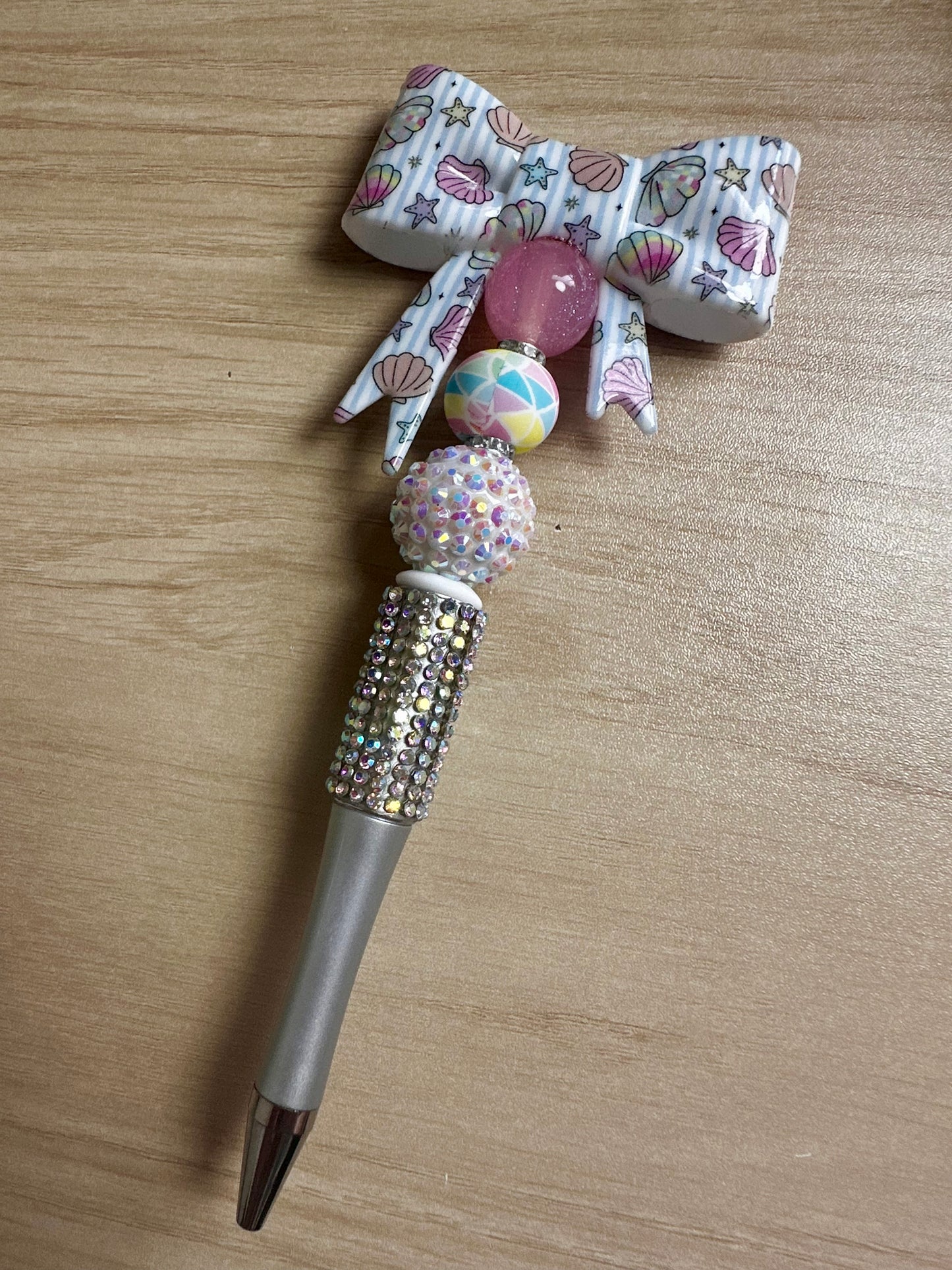seashell bow | bling pen