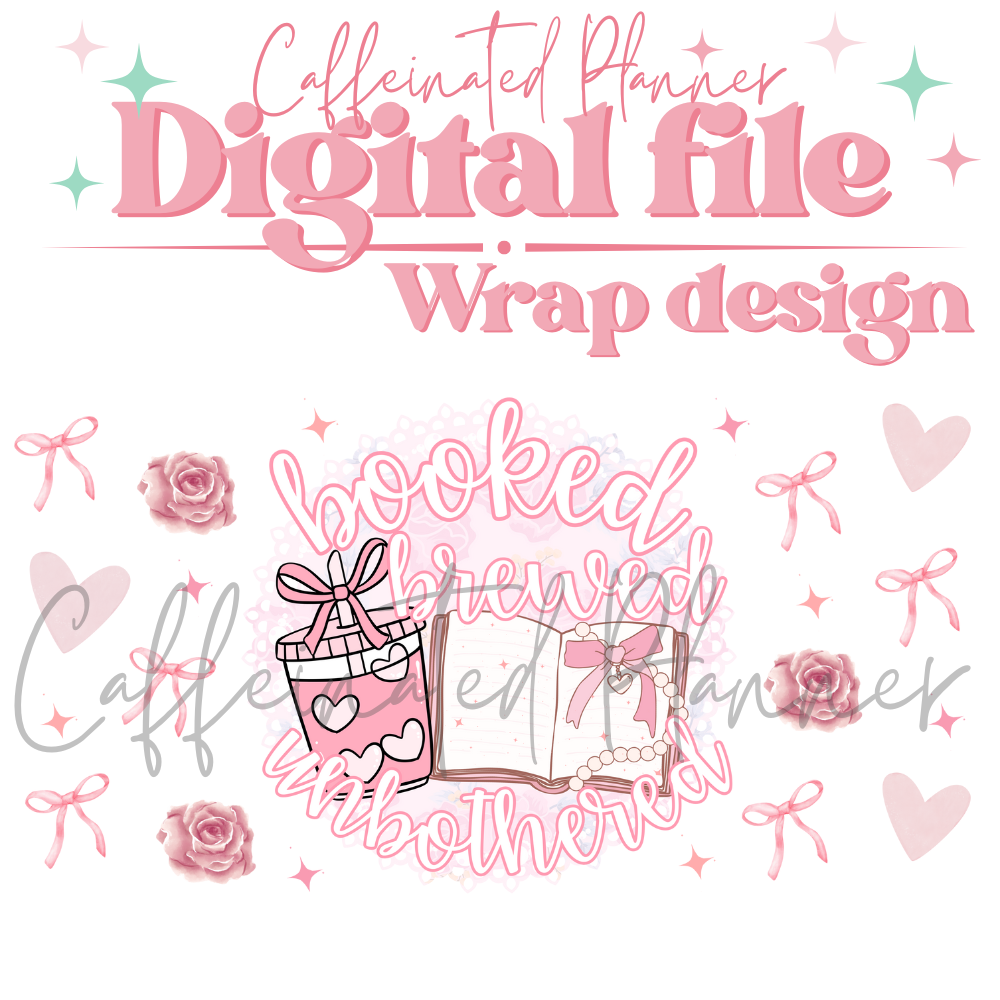 Booked, Brewed & Unbothered // Digital Download Only