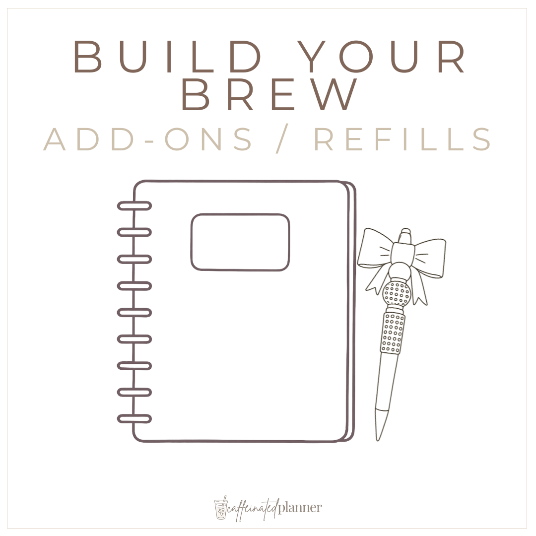 build your brew | custom planner add-ons