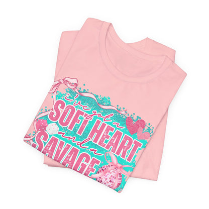 Savage Mouth Graphic Tee - Soft Hearted Apparel, Unisex T-Shirt, Trendy Casual Wear, Fun Gift for Friends, Statement Top