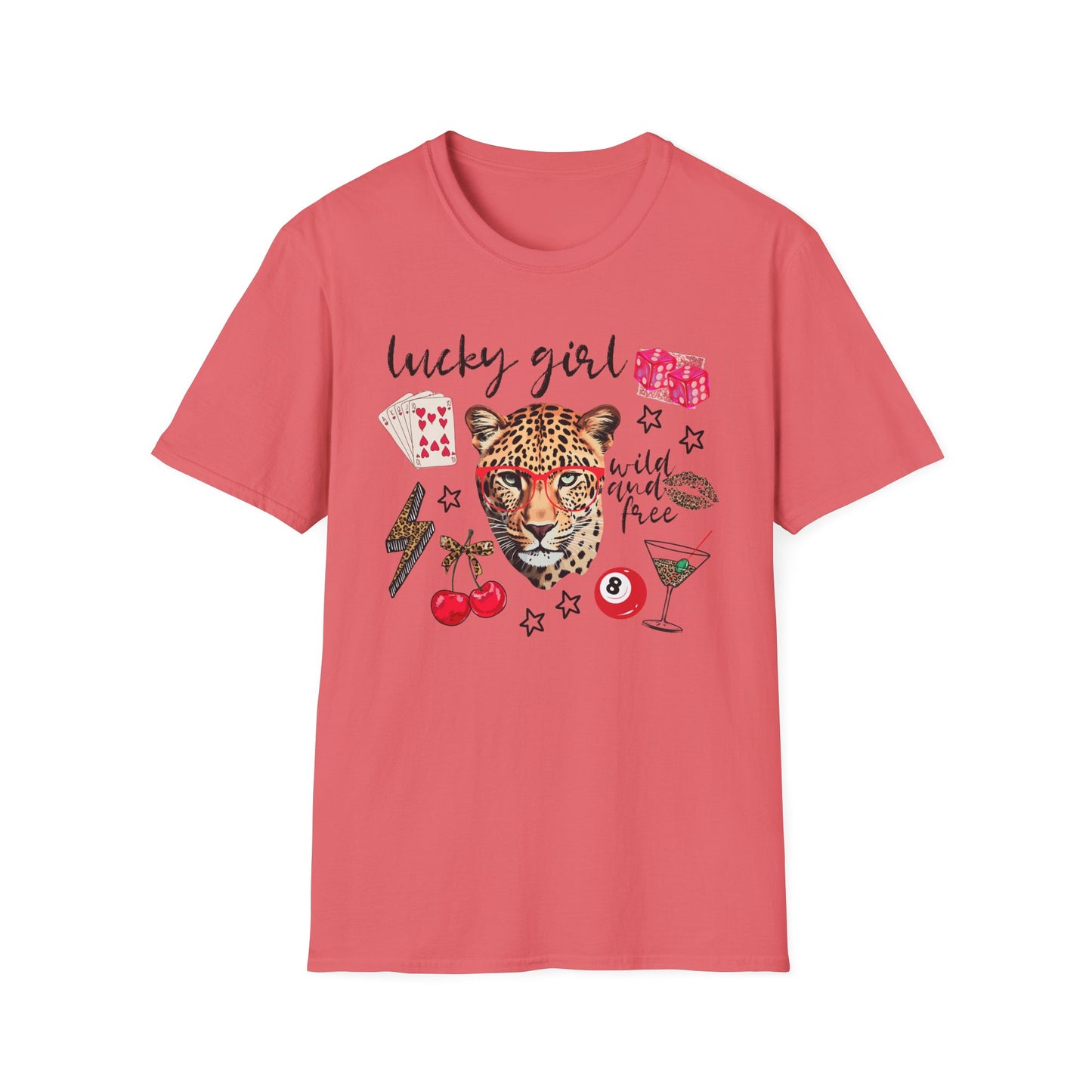 Leopard Lucky Girl T-Shirt